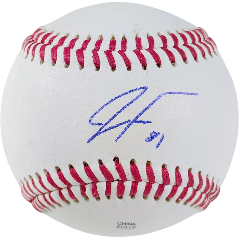 Justin Foscue Autographed Baseball Texas Rangers Proof Photo Authentic COA TX